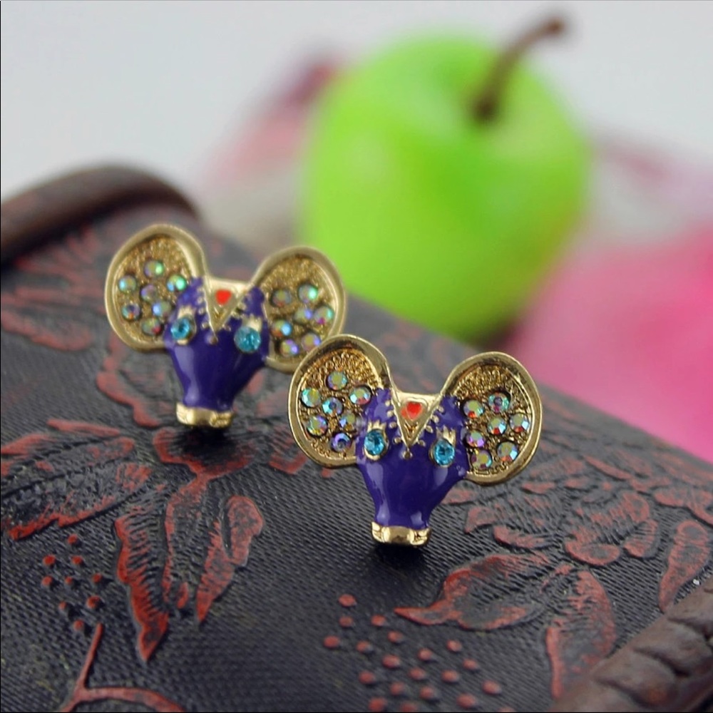 Purple Cow Earrings